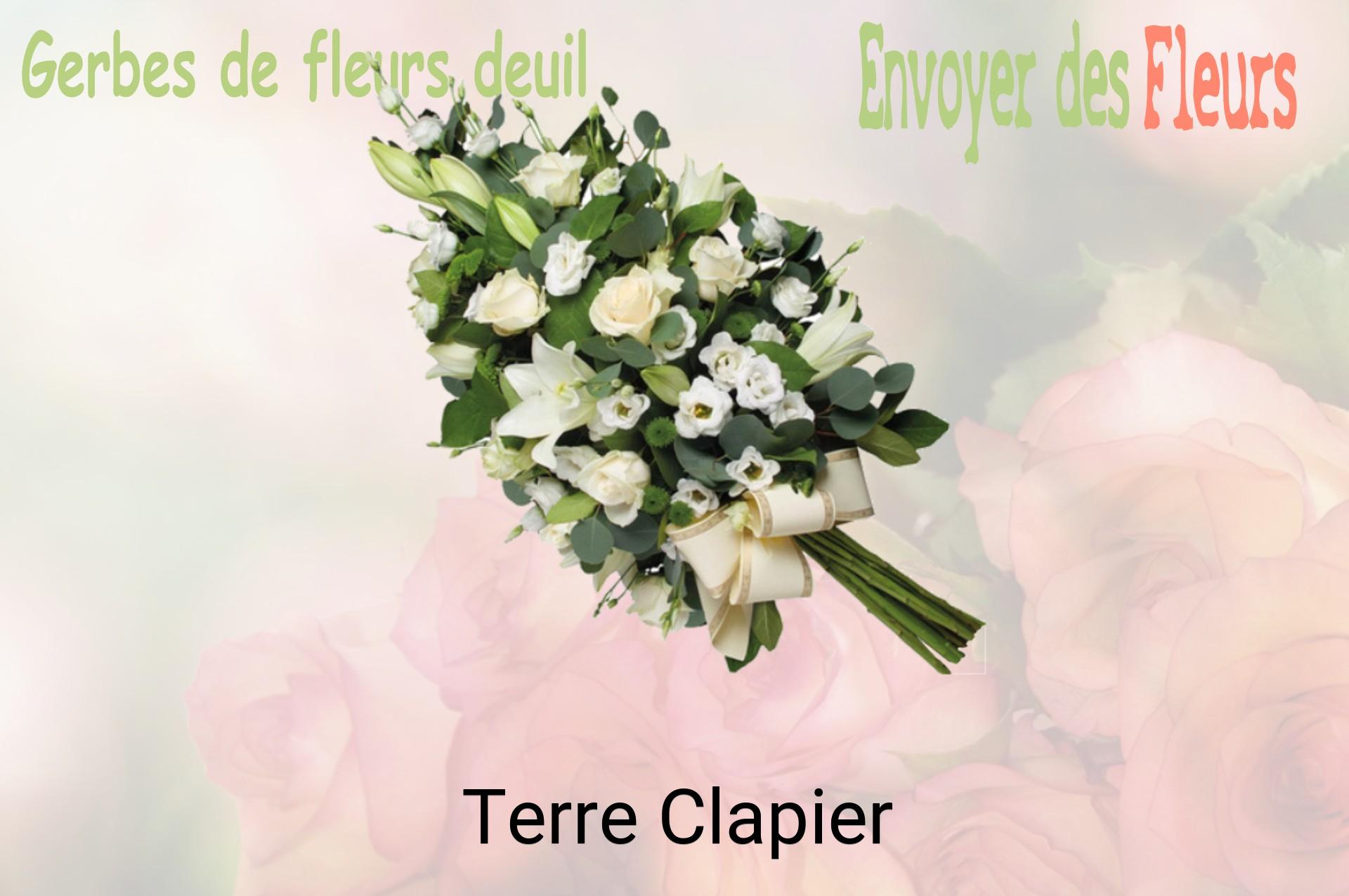 Gerbe de fleurs de deuil livrée à Terre-Clapier